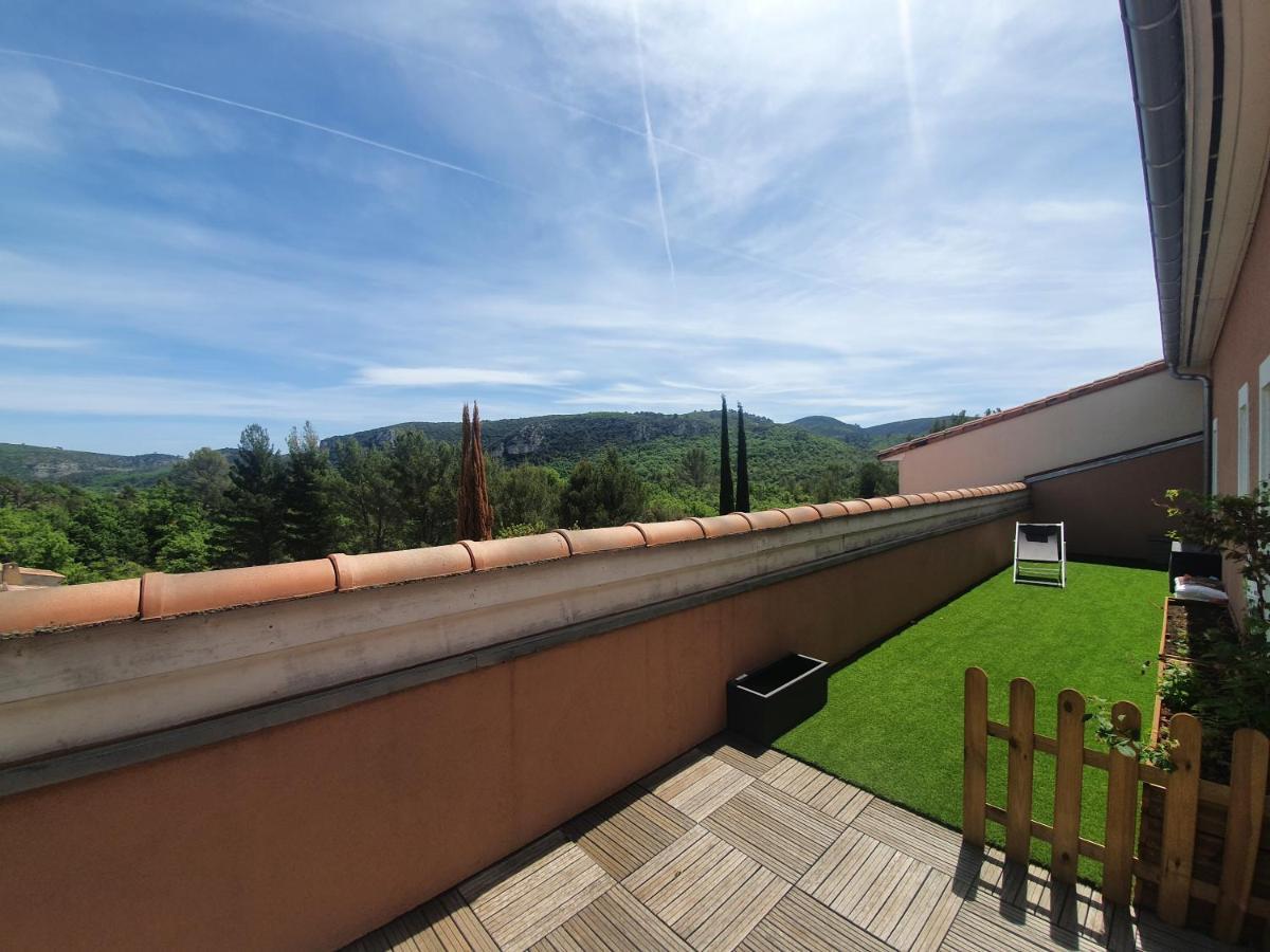 Terrasse 130M2 Panoramique Avec Climatisation Piscine - 3 Chambres グレウー・レ・バン エクステリア 写真