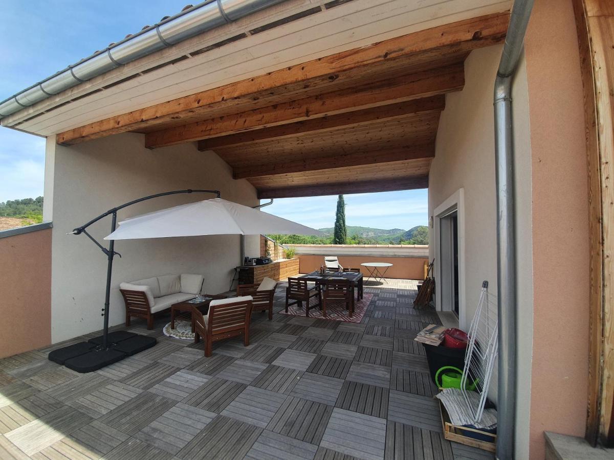 Terrasse 130M2 Panoramique Avec Climatisation Piscine - 3 Chambres グレウー・レ・バン エクステリア 写真