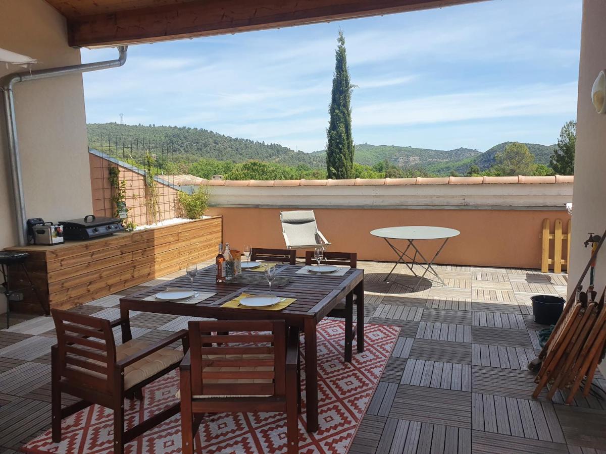Terrasse 130M2 Panoramique Avec Climatisation Piscine - 3 Chambres グレウー・レ・バン エクステリア 写真