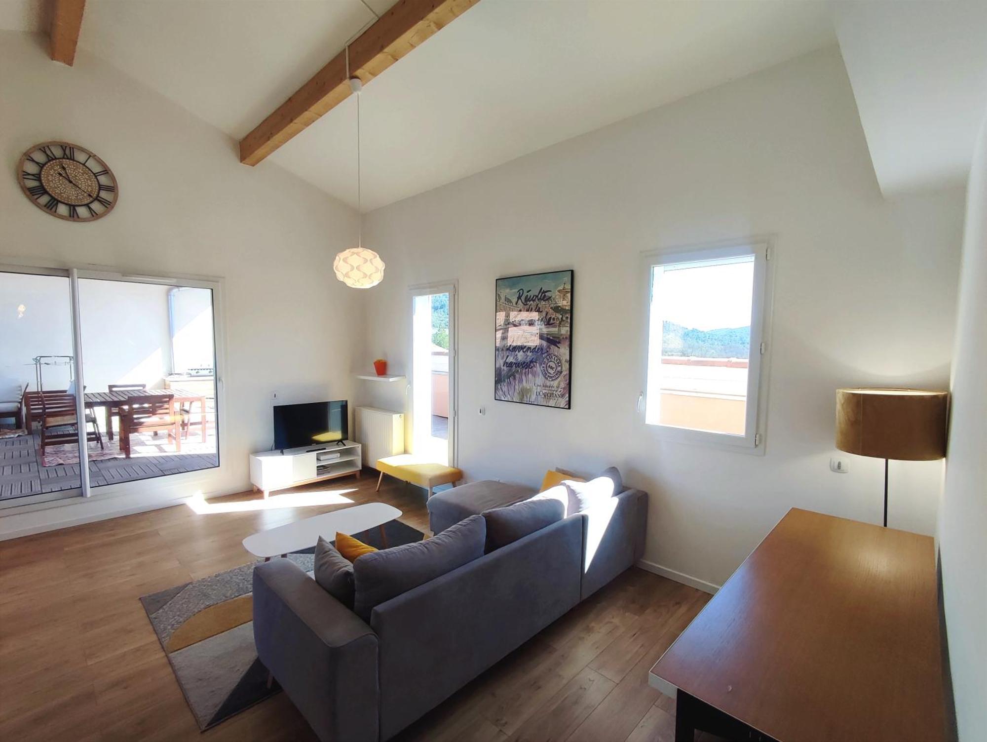 Terrasse 130M2 Panoramique Avec Climatisation Piscine - 3 Chambres グレウー・レ・バン エクステリア 写真